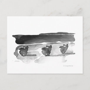 Corgis op het Briefkaart van het Strand