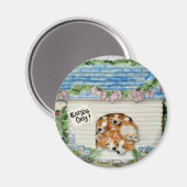 "Corgis seulement !" Corgi Magnet (Recto/Verso)