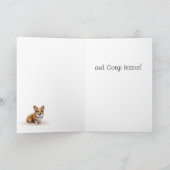 Corgi's verjaardagswensen Kaart (Binnen)