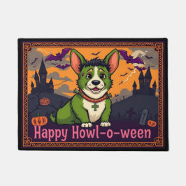 Corgistein Happy Howl-o-ween Deurmat