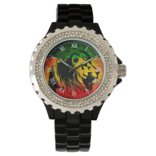 Cori Reith Rasta reggae lion Horloge