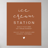 CORIANDER Bohemian Ice Cream Station Poster (Voorkant)