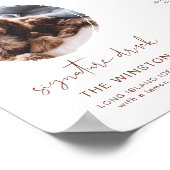 CORIANDER Boho 1 Foto Pet Signature Drank Bar Poster (Hoek)