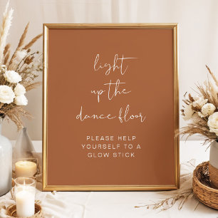 CORIANDER Boho licht de Dance Floor Glow Stick op Poster