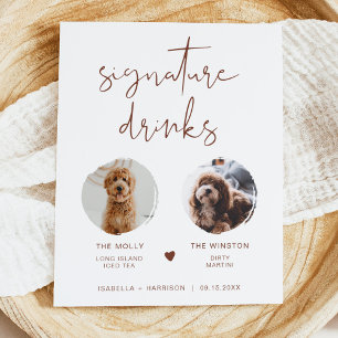 CORIANDER Boho Roest 2 Foto Pet Signature Drank  Poster