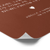 CORIANDER Boho Rust Confetti Toss Sign Poster (Hoek)