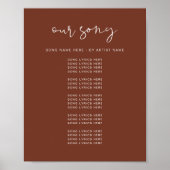 CORIANDER Boho Rust Mariage Chanson Lyrics Poster (Devant)