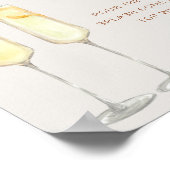 CORIANDER Boho Terracotta Bruids Mimosa Bar Bord Poster (Hoek)