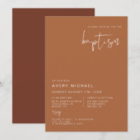 CORIANDER Boho Terracotta en Rust Desert Baptism
