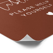 CORIANDER Terracotta Boho Grazing Table Sign Poster (Hoek)