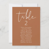 CORIANDER Vertical Modern Boho Table Kaart (Voorkant)