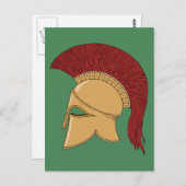 Corinthian Helmet Briefkaart (Voorkant / Achterkant)