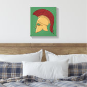 Corinthian Helmet Canvas Afdruk (Insitu (Slaapkamer))