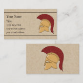 Corinthian Helmet Visitekaartje (Voorkant / Achterkant)