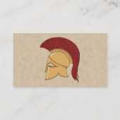 Corinthian Helmet Visitekaartje (Achterkant)
