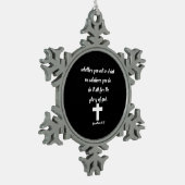 Corinthians 10:31 tin sneeuwvlok ornament (Links)