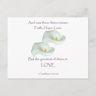Corinthians 13:13 Faith Hope Love Briefkaart