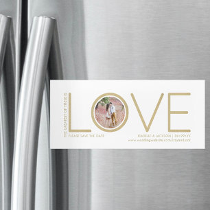 Corinthians Verse Love Photo Weddenschap Save the Magnetische Uitnodiging