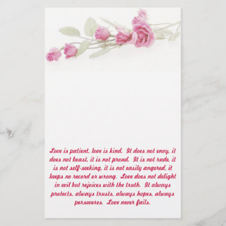 Corinthians Verse Stationery Briefpapier