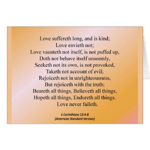 Corinthiens de l'amour 1 13-4 condensé
