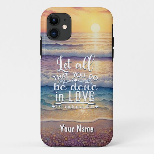 Corinthiërs 16-14 Liefde Case-Mate iPhone Case (Achterkant)
