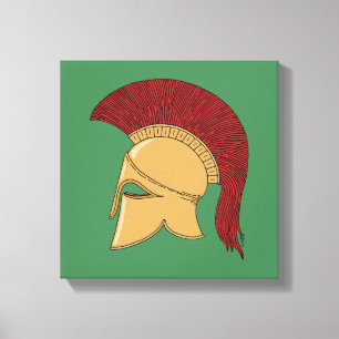 Corinthische helm canvas afdruk