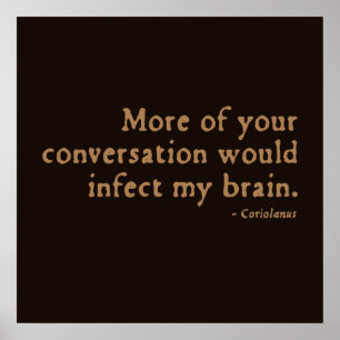 Coriolanus Insult (16eC versie) Poster