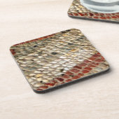 Cork avec des dessous de verre brillants ruines ro (Côté gauche)