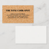 Cork Board Achtergrond Textuur Visitekaartje (Voorkant / Achterkant)