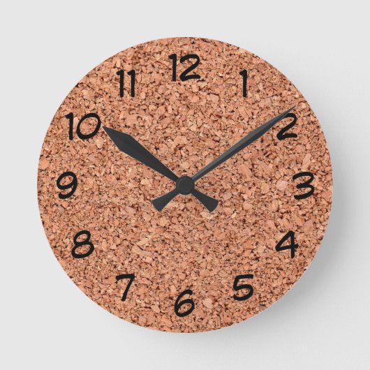 Cork Board Ronde Klok (Voorkant)