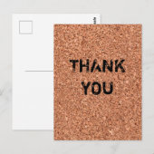 Cork Board - teksten Briefkaart (Voorkant / Achterkant)
