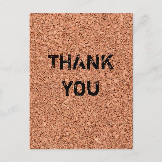 Cork Board - teksten Briefkaart (Voorkant)