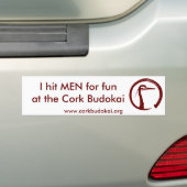 Cork Budokai bumper sticker 2 (Op auto)