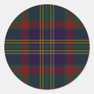 Cork County Irish Tartan Ronde Sticker