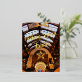 Cork Engelse Markt Folie Kerst Kaart (Staand Voorkant)