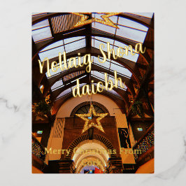 Cork Engelse Markt Folie Kerst Kaart