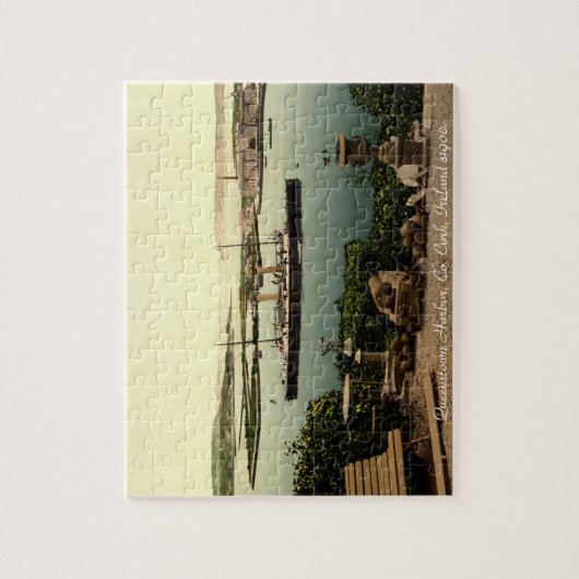 Cork, Ireland jigzaag, Queenstown harbour Legpuzzel (Verticaal)