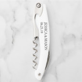 Cork Screw Wedding Favors Kurkentrekker (Voorkant)