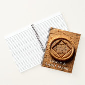 Cork Stamp Impression | Organic Geometric Seal Notitieboek (Binnen)