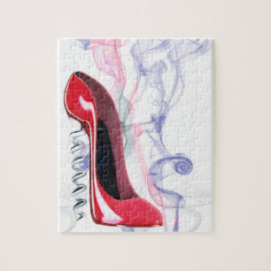 Corkschroef Red Stiletto Shoe Puzzle Legpuzzel