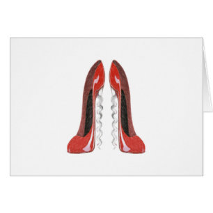 Corkschroef Red Stiletto Shoes