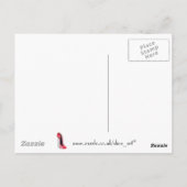 Corkschroefschoen Briefkaart (Achterkant)