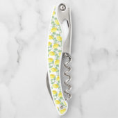 Corkscrew Bottle Opener Yellow and White Lemons (Achterkant)