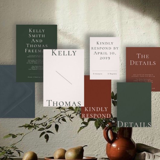 Cormorant Faire-part de mariage