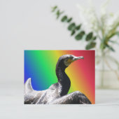 Cormorant Rainbow DIY Briefkaart (Staand voorkant)