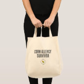 Corn Allergy Survivor boodschappentas Tote Bag (Voorkant (product))