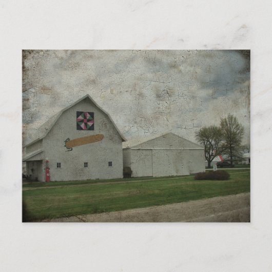 Corn Barn Crackle Briefkaart (Voorkant)