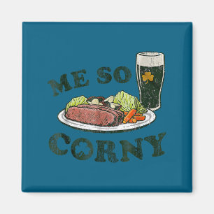 Corn bier corned beef en kool st. patrick's magneet