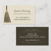 Corn Broom Cleaning janitorial Visitekaartje (Voorkant / Achterkant)