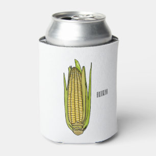 Corn cartoon illustratie blikjeskoeler